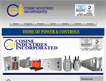 Tablet Screenshot of cosine.com.ph